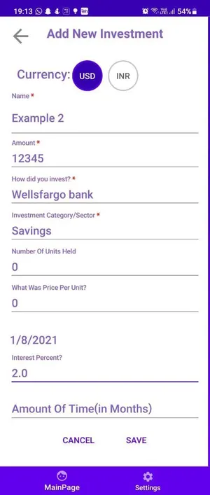 Plutus  Investment Tracker